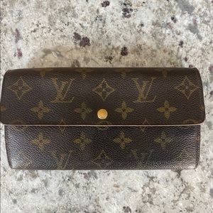 Louis Vuitton Sarah long wallet monogram